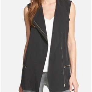 Trouve Asymmetrical Moto Vest
